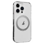 For iPhone 16 Pro ROCK JingDun Series Clear Rotating MagSafe Holder PC Hybrid TPU Phone Case(Transparent)