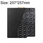PET Carbon Fiber PEO Diamond Film Double-Sided 3D Printer Build Plate, Size:257x257mm