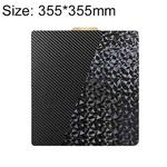 PET Carbon Fiber PEO Diamond Film Double-Sided 3D Printer Build Plate, Size:355x355mm