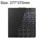 PET Carbon Fiber PEO Diamond Film Double-Sided 3D Printer Build Plate, Size:377x370mm