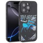 For Samsung Galaxy A34 5G Graffiti Spider TPU Phone Case(Black Dark Blue Spider)