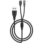 2 in 1 Earphone & Smart Watch Charging Adapter Cable for Shokz & Garmin, Interface:USB