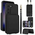 For Samsung Galaxy A14 5G / 4G Crossbody Dual-buckle Wallet RFID Back Leather Phone Case(Black)