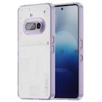 For Nothing Phone 3a PC Hybrid TPU Airbag Shockproof Phone Case(Transparent Purple)