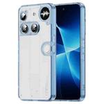 For Nothing Phone 3 PC Hybrid TPU Airbag Shockproof Phone Case(Transparent Blue)