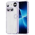 For Nothing Phone 3 PC Hybrid TPU Airbag Shockproof Phone Case(Transparent Purple)