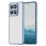 For Motorola Edge 60 Fusion PC Hybrid TPU Airbag Shockproof Phone Case(Transparent Blue)
