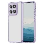 For Motorola Edge 60s PC Hybrid TPU Airbag Shockproof Phone Case(Transparent Purple)