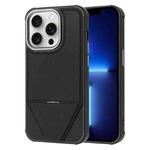 For iPhone 13 Pro Fabric Feel PU MagSafe Phone Case(Black)