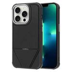 For iPhone 13 Pro Max Fabric Feel PU MagSafe Phone Case(Black)