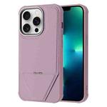 For iPhone 13 Pro Max Fabric Feel PU MagSafe Phone Case(Purple)