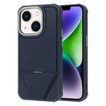 For iPhone 15 Plus / 14 Plus Fabric Feel PU MagSafe Phone Case(Blue)