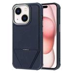 For iPhone 15 Fabric Feel PU MagSafe Phone Case(Blue)