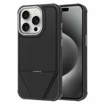 For iPhone 15 Pro Fabric Feel PU MagSafe Phone Case(Black)