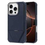 For iPhone 16 Pro Max Fabric Feel PU MagSafe Phone Case(Blue)