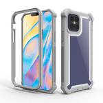 For iPhone 12 mini Four-corner Shockproof All-inclusive Transparent Space Protective Case(Grey)