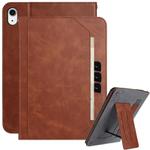 For iPad 2025 / 2022 Multifunctional Wristband Leather Smart Tablet Case(Brown)
