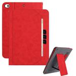 For iPad mini 5 / 4 / 3 / 2 / 1 Multifunctional Wristband Leather Smart Tablet Case(Red)