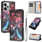 For Realme 14 / P3 5G / 14T 5G Colored Drawing Pattern Leather Phone Case(Butterfly Tree)