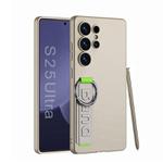 For Samsung Galaxy S25 Ultra 5G GKK Ultra-thin Side Wristband Phone Case, Not Included Pen(Titanium Gray)