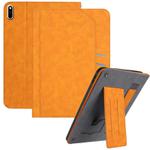 For Huawei MatePad Pro 10.8 Multifunctional Wristband Leather Tablet Case(Yellow)