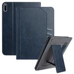 For Huawei MatePad 10.4 Multifunctional Wristband Leather Tablet Case(Dark Blue)