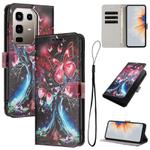 For Infinix Note 50s Colored Drawing Pattern Leather Phone Case(Butterfly Tree)