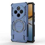For vivo Y300 Pro 5G / T4 5G India Butterfly Armor MagSafe Magnetic Ring Shockproof Phone Case(Blue)
