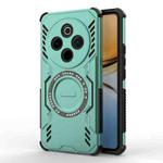 For vivo Y300 Pro 5G / T4 5G India Butterfly Armor MagSafe Magnetic Ring Shockproof Phone Case(Light Green)