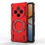 For vivo Y300 Pro 5G / T4 5G India Butterfly Armor MagSafe Magnetic Ring Shockproof Phone Case(Red)