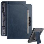 For ZTE nubia RedMagic Nova Multifunctional Wristband Leather Tablet Case(Dark Blue)