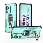 For Samsung Galaxy M56 5G Metal Kickstand TPU Hybrid PC Phone Case(Green)