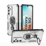 For Samsung Galaxy M16 5G Metal Kickstand TPU Hybrid PC Phone Case(Grey)