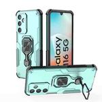 For Samsung Galaxy M16 5G Metal Kickstand TPU Hybrid PC Phone Case(Green)