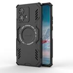 For Motorola Edge 40 Neo 5G Butterfly Armor MagSafe Magnetic Ring Shockproof Phone Case(Black)
