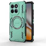 For Motorola Edge 60 Pro 5G Butterfly Armor MagSafe Magnetic Ring Shockproof Phone Case(Light Green)