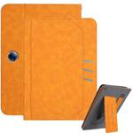 For OPPO Pad Air2 2023 Multifunctional Wristband Leather Tablet Case(Yellow)