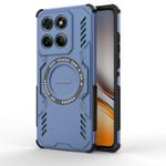 For Honor 400 Lite 5G Global Butterfly Armor MagSafe Magnetic Ring Shockproof Phone Case(Blue)