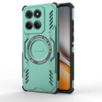 For Honor 400 Lite 5G Global Butterfly Armor MagSafe Magnetic Ring Shockproof Phone Case(Light Green)