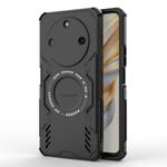 For Honor X60 5G Butterfly Armor MagSafe Magnetic Ring Shockproof Phone Case(Black)