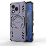 For Honor X60 Pro 5G Butterfly Armor MagSafe Magnetic Ring Shockproof Phone Case(Purple)