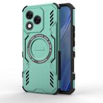For Honor X60 Pro 5G Butterfly Armor MagSafe Magnetic Ring Shockproof Phone Case(Light Green)
