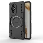 For Honor 200 5G Global Butterfly Armor MagSafe Magnetic Ring Shockproof Phone Case(Black)