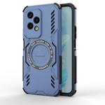 For Honor 200 Lite 5G Global Butterfly Armor MagSafe Magnetic Ring Shockproof Phone Case(Blue)