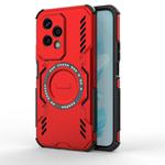 For Honor 200 Lite 5G Global Butterfly Armor MagSafe Magnetic Ring Shockproof Phone Case(Red)