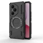 For Honor 400 Pro 5G Global 160.8mm Butterfly Armor MagSafe Magnetic Ring Shockproof Phone Case(Black)