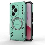 For Honor 400 Pro 5G Global 160.8mm Butterfly Armor MagSafe Magnetic Ring Shockproof Phone Case(Light Green)