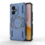 For Honor 400 5G Global 156.5mm Butterfly Armor MagSafe Magnetic Ring Shockproof Phone Case(Blue)