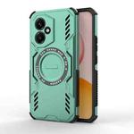 For Honor 400 5G Global 156.5mm Butterfly Armor MagSafe Magnetic Ring Shockproof Phone Case(Light Green)