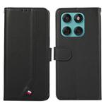 For Motorola Edge 60 Fusion ABEEL Delicate Texture Splicing RFID Leather Phone Case(Black)